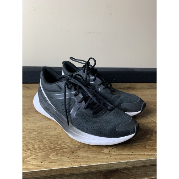 Lululemon Sneakers Women Sz 8.5 Black White Blissfeel Run 2 Running Lace Up READ - Picture 1 of 10